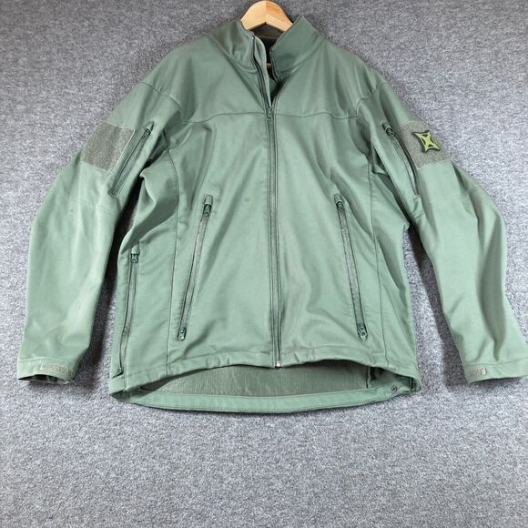 Tru-Spec 24-7 Series Tactical Softshell Athletic Shell Jacket Mens XL Green - Picture 1 of 14